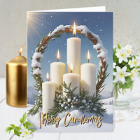 Candlemas Wiccan Imbola Schneekranke Kerzen