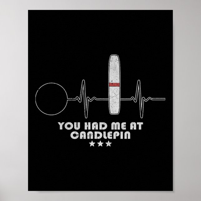 Candlepin Bowling Heartbeat Bowler Poster (Vorne)