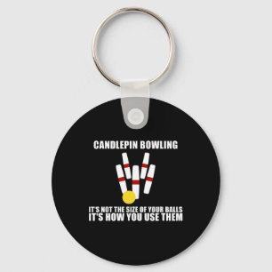 Candlepin-Bowling nicht die Größe von LL New Engla Schlüsselanhänger