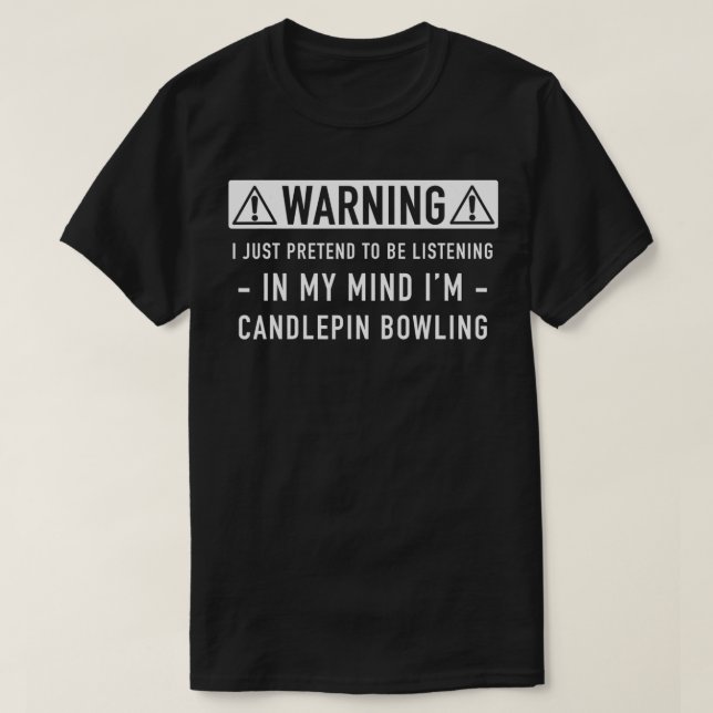 Candlepin-Bowling T-Shirt (Design vorne)