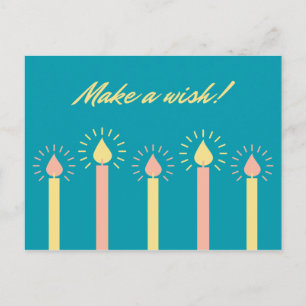 Candles Birthday Postkarte