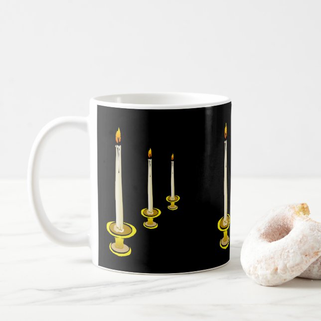 Candles Black Tasse (Mit Donut)