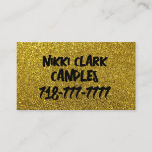 CANDLES GLITZER CUSTOM BUSINESS CARDS VISITENKARTE