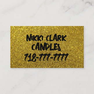 CANDLES GLITZER CUSTOM BUSINESS CARDS VISITENKARTE