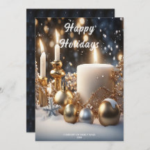 Candles Holiday Card