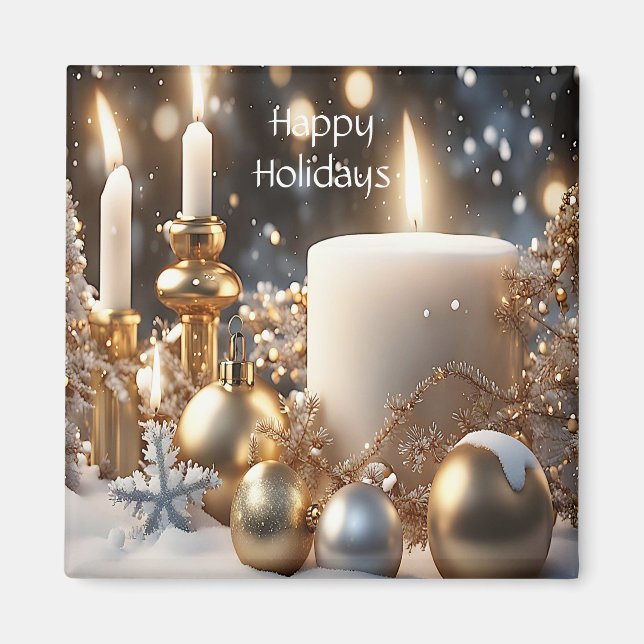 Candles Holiday Magnet (Vorne)