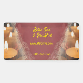 Candles Individuelle Name Banner Signage