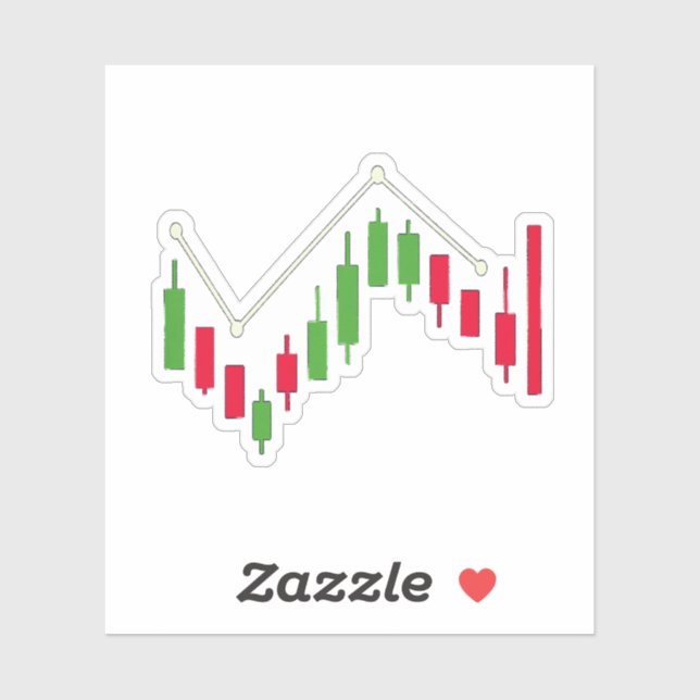 Candlestick Aufkleber VYBE CORE Japanisches Diagra (Blatt)
