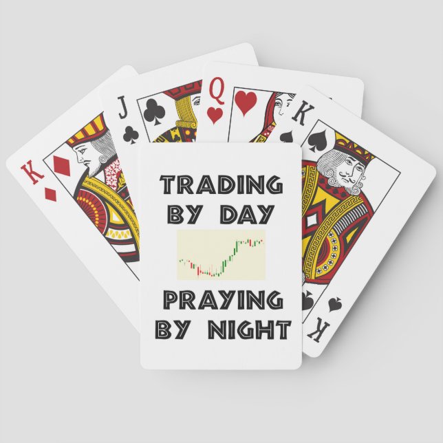 Candlestick Chart: Trading by Day Prachen by Night Spielkarten (Rückseite)