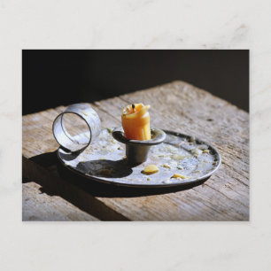 Candlestick Holder Antike Postkarte