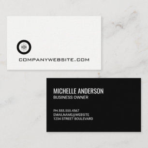 Candlestick-Logo Visitenkarte