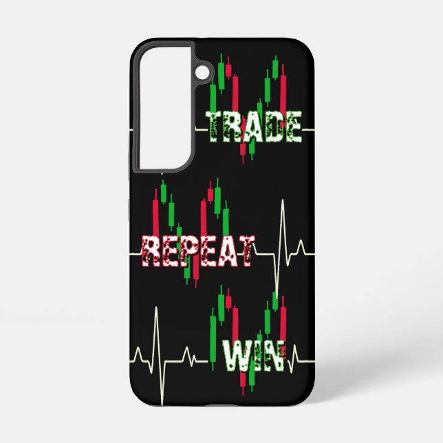 Candlestick Pattern Phone Case - VYBE CORE Samsung Galaxy Hülle (Rückseite)