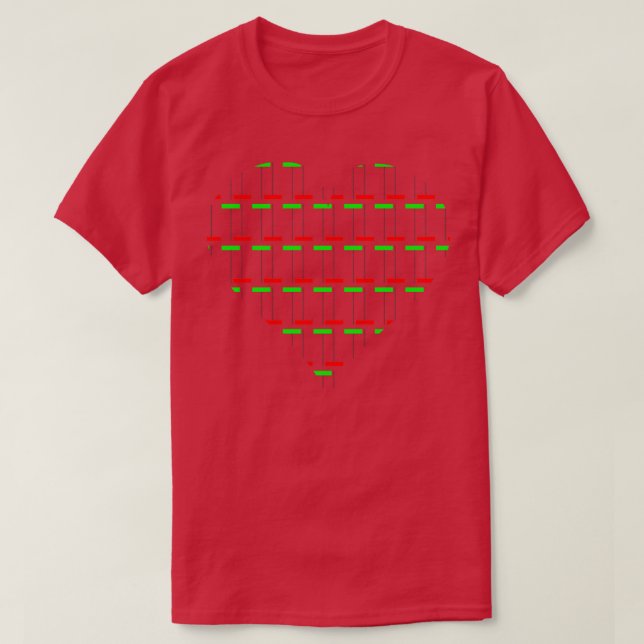 Candlestick pattern T-Shirt (Design vorne)