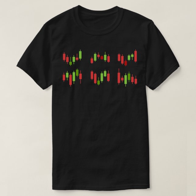 Candlesticks trading sticker set T-Shirt (Design vorne)