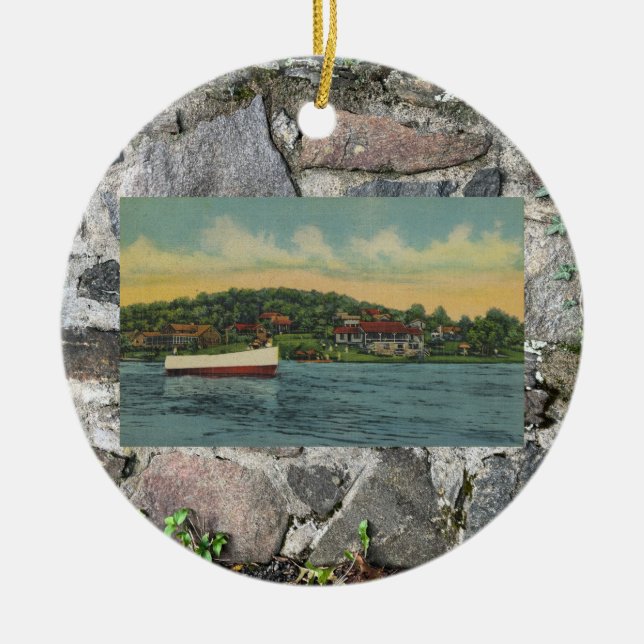 Candlewood Isle Clubhouse Keramik Ornament (Vorne)
