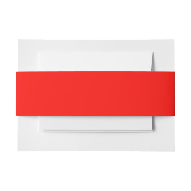 Candy Apple Red Solid Color Einladungsbanderole (Vorderseite Beispiel)