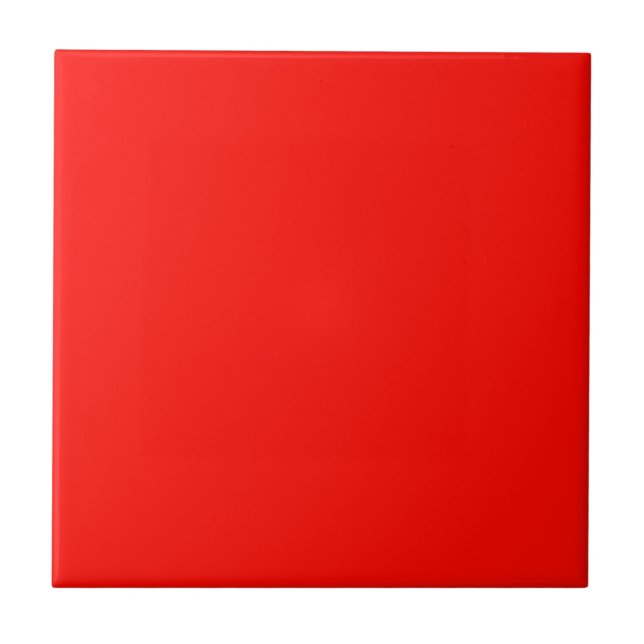 Candy Apple Red Solid Color Fliese (Vorderseite)