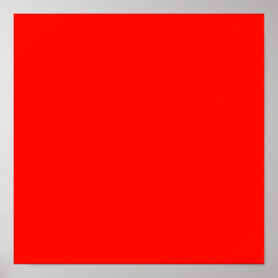 Candy Apple Red Solid Color Poster
