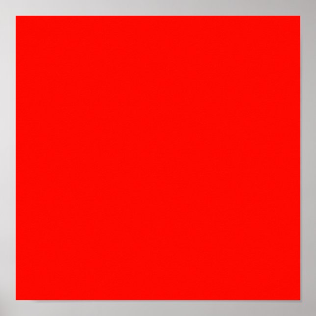 Candy Apple Red Solid Color Poster (Vorne)