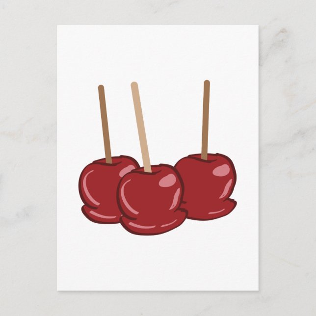 Candy Apples Postkarte (Vorderseite)