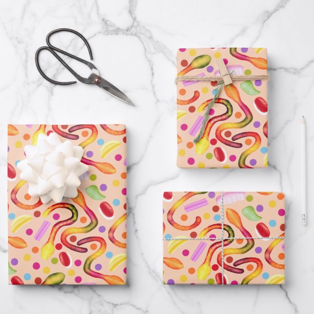 Candy Bag    Geschenkpapier Set (Vorderseite)