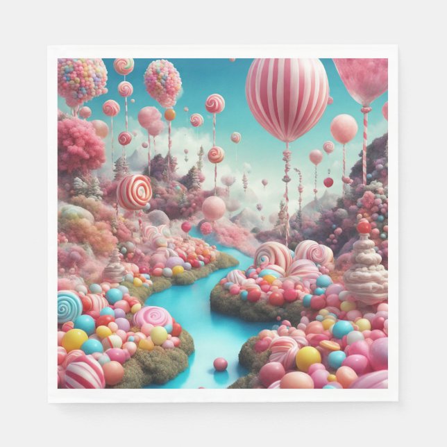 Candy Balloons Serviette (Vorderseite)