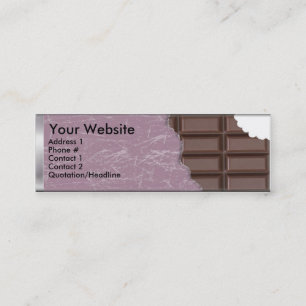 Candy Bar design Skinny Business Cards Mini Visitenkarte