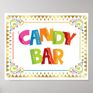 CANDY BAR Fiesta Party Signa Print Poster