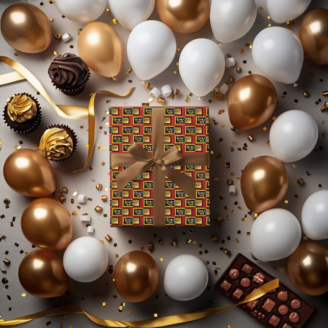 Candy Bar Golden Ticket Geschenkpapier (Von Creator hochgeladen)