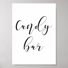 Candy-Bar-Hochzeitszeichen Poster
