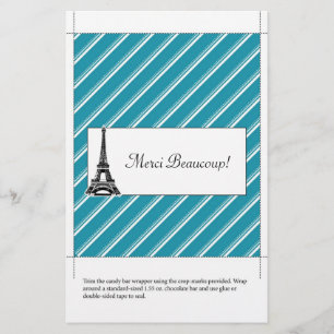 Candy Bar Hülle   Danke Flyer