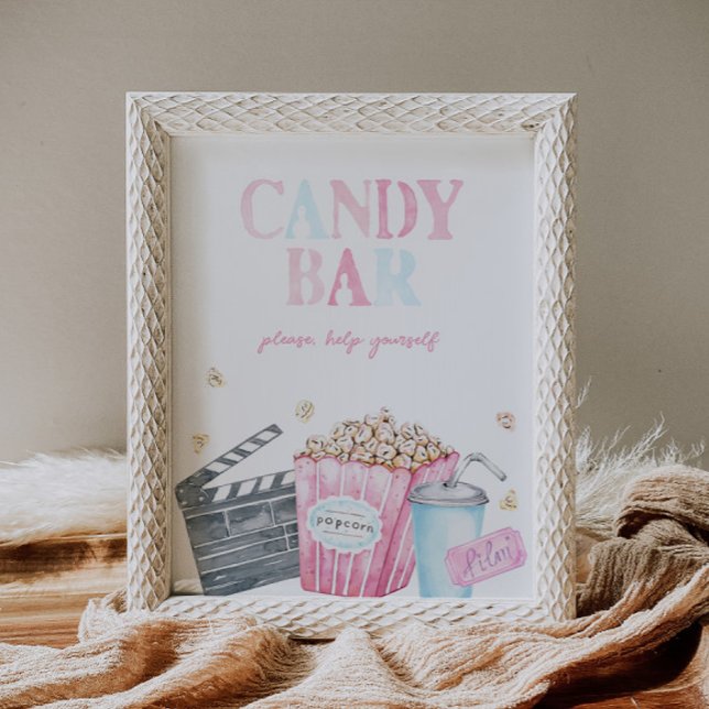 Candy Bar Movie Party Sign | Digital oder gedruckt Poster (Von Creator hochgeladen)