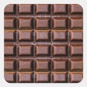 Candy Bar Squares Quadratischer Aufkleber