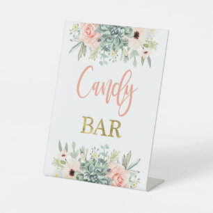 Candy Bar Succulents Sockelschild