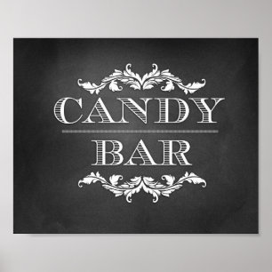 Candy Bar Table Sign 8x10 Poster