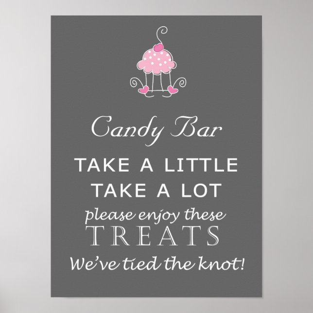 Candy Bar Wedding - Cake Design Poster (Vorne)
