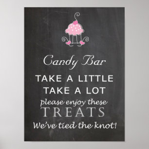 Candy Bar Wedding - Tafel Poster