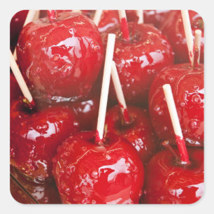 Candy-beschichtete Früchte bei der Stuttgarter Bie Quadratischer Aufkleber