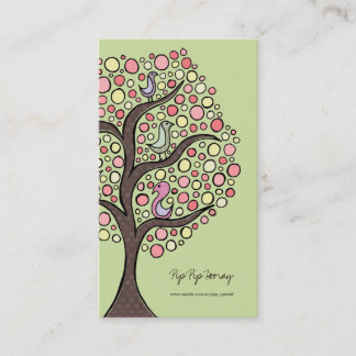 Candy Bird Tree Online Store Business Profile Card Visitenkarte