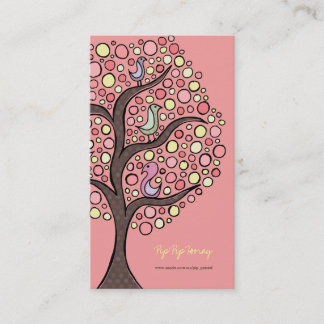 Candy Bird Tree Online Store Business Profile Card Visitenkarte