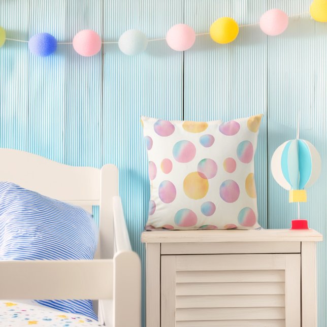 Candy Bubbles Throw Kissen (Von Creator hochgeladen)