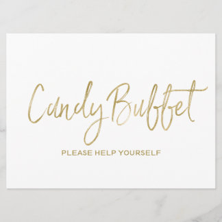 "Candy Buffet" | Stilvoll Golden Einladung
