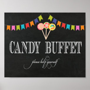 Candy Buffet Tischschild - 8x10- Candy Bar Sign Poster