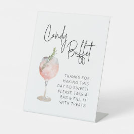 Candy Buffet Zeichen für Hochzeit, Geburtstag Grad Sockelschild