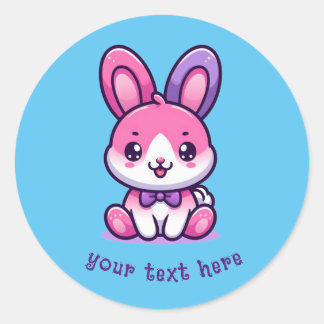 Candy Bunny essable Runder Aufkleber