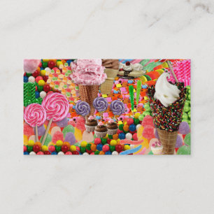 Candy Business Card Rosa Visitenkarte
