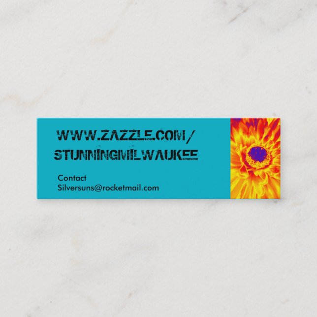 CANDY BUSINESS CARDS MINI VISITENKARTE (Vorderseite)