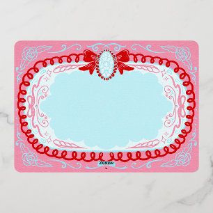 Candy Cameo Custom Folien Feiertagskarte