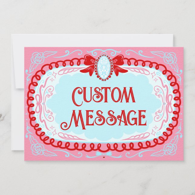 Candy Cameo Custom Save The Date (Vorderseite)