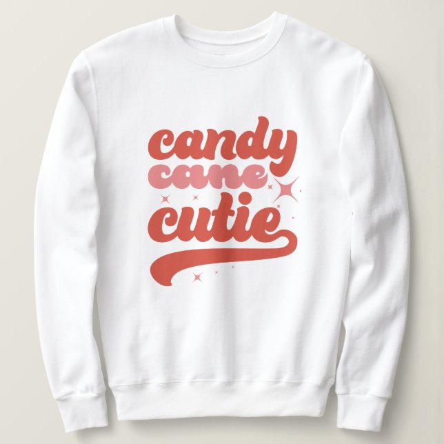 Candy Cana Süsse Weihnachten Sweatshirt (Design vorne)